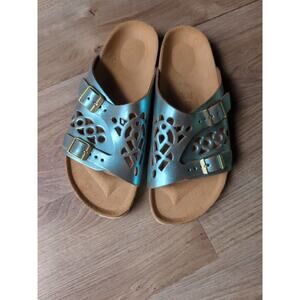 Birkenstock Bellary Eyelet Zurich Leather Sandals EU 39 Womens 8-8.5 RARE